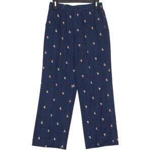 David Brooks Pants Vintage Chino Sailboat Preppy Nautical Coastal Grandma Blue 8